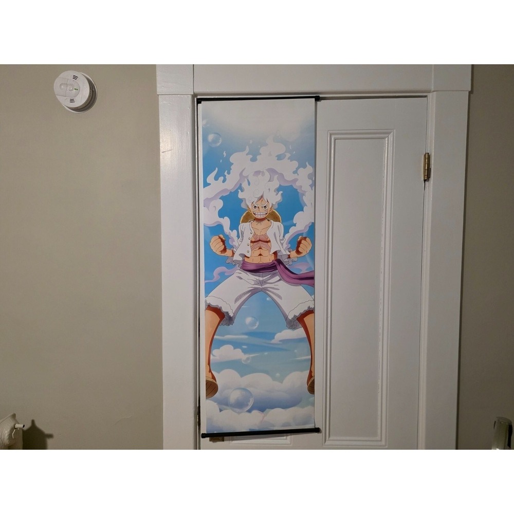 One Piece Gear‎ 5 Luffy Wall Scroll Fabric Poster Sun God Nika Anime Art Banner